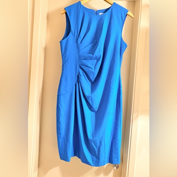 Calvin Klein Dresses & Skirts - Calvin Klein Asymmetrical Dress in Bright Blue